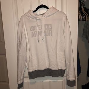 under armor white hoodie